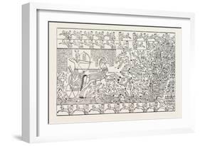 A Battle, from the Ramesseum. Egypt, 1879-null-Framed Giclee Print