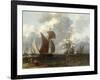 A Battle Offshore, 17th Century-Abraham Storck-Framed Giclee Print