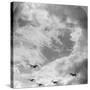 A Battle Squadron in Fighting Formation, World War I, C1914-C1918-null-Stretched Canvas