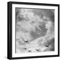 A Battle Squadron in Fighting Formation, World War I, C1914-C1918-null-Framed Premium Photographic Print