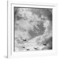 A Battle Squadron in Fighting Formation, World War I, C1914-C1918-null-Framed Photographic Print