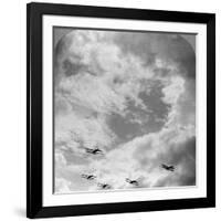 A Battle Squadron in Fighting Formation, World War I, C1914-C1918-null-Framed Photographic Print