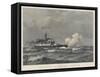 A Battleship of 1893-Eduardo de Martino-Framed Stretched Canvas
