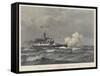 A Battleship of 1893-Eduardo de Martino-Framed Stretched Canvas