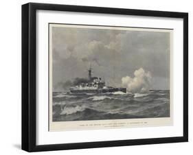 A Battleship of 1893-Eduardo de Martino-Framed Giclee Print