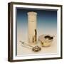 A Bauhaus Ash Tray and Tea Caddy with a Tea Infuser and Drop Pan-null-Framed Giclee Print