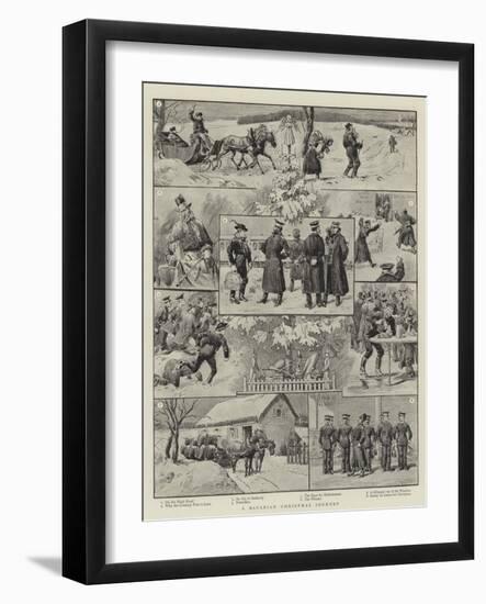 A Bavarian Christmas Journey-null-Framed Giclee Print