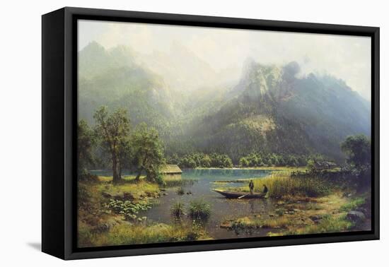 A Bavarian Lake-Robert Schultze-Framed Stretched Canvas
