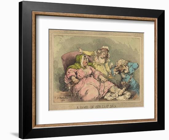 A Bawd on Her Last Legs, 1792-Thomas Rowlandson-Framed Giclee Print