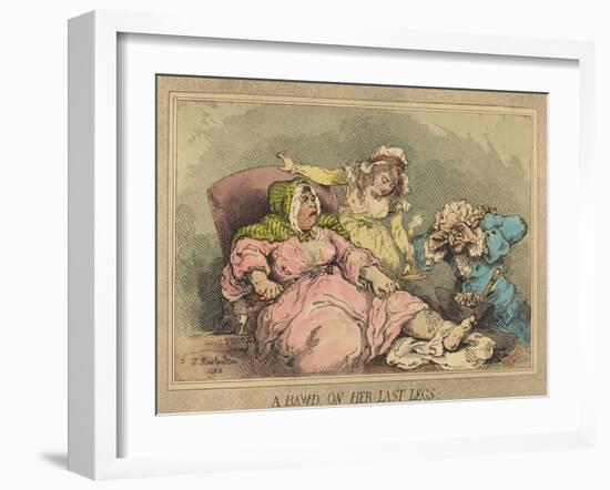 A Bawd on Her Last Legs, 1792-Thomas Rowlandson-Framed Giclee Print