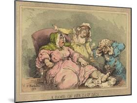 A Bawd on Her Last Legs, 1792-Thomas Rowlandson-Mounted Giclee Print