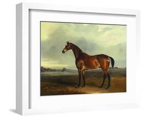 A Bay Hunter, the Property of the Hon F. Craven in a Landscape-John Ferneley, Sr-Framed Giclee Print