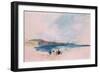 A Bay, with Blue Water and Figures in the Foreground (W/C on Paper)-Hercules Brabazon Brabazon-Framed Giclee Print