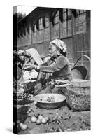 A Bazaar in Darjeeling, West Bengal, India, C1910-null-Stretched Canvas