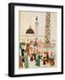 A Bazaar in Istanbul, circa 1580-null-Framed Giclee Print