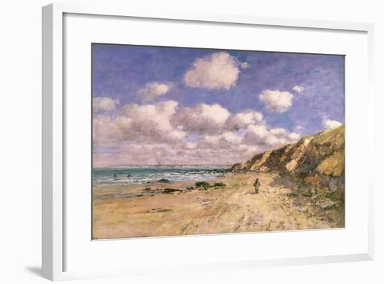 A Beach Near Trouville, 1895-Eugène Boudin-Framed Giclee Print