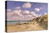 A Beach Near Trouville, 1895-Eugène Boudin-Stretched Canvas