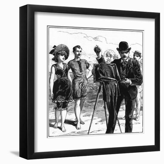 A Beach Photographer-null-Framed Art Print