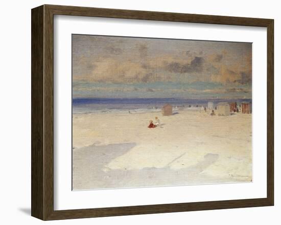 A Beach Scene-Eliseo Meifren y Roig-Framed Giclee Print