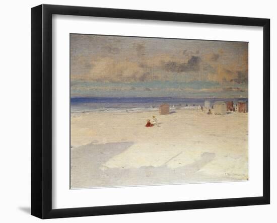 A Beach Scene-Eliseo Meifren y Roig-Framed Giclee Print