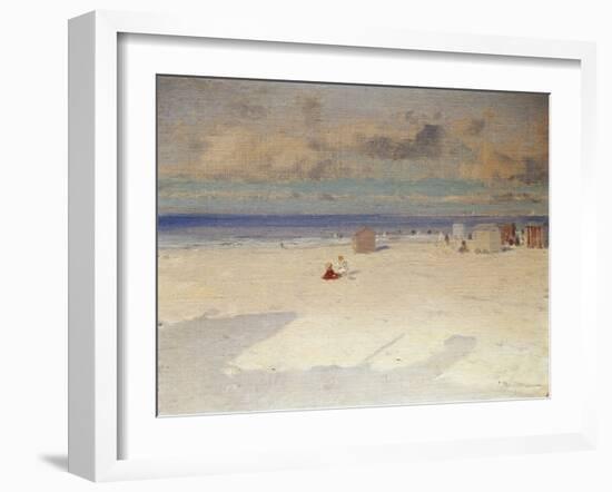 A Beach Scene-Eliseo Meifren y Roig-Framed Giclee Print