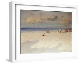 A Beach Scene-Eliseo Meifren y Roig-Framed Giclee Print