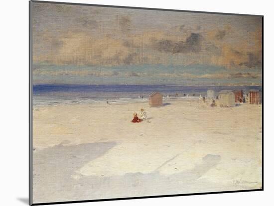 A Beach Scene-Eliseo Meifren y Roig-Mounted Giclee Print