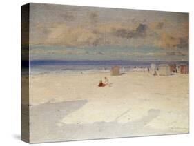 A Beach Scene-Eliseo Meifren y Roig-Stretched Canvas