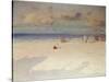 A Beach Scene-Eliseo Meifren y Roig-Stretched Canvas