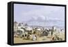 A Beach Scene-John Gadsby Chapman-Framed Stretched Canvas