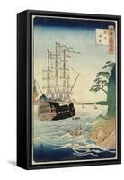 A Beach, Taishu Province, October 1860-null-Framed Stretched Canvas