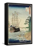 A Beach, Taishu Province, October 1860-null-Framed Stretched Canvas