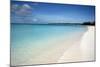 A Beach View at Half Moon Cay, with Golden Sands and Bright Blue Sea-Natalie Tepper-Mounted Photo