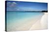 A Beach View at Half Moon Cay, with Golden Sands and Bright Blue Sea-Natalie Tepper-Stretched Canvas