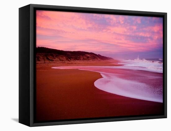 A Beach with Surf-Mark James Gaylard-Framed Stretched Canvas