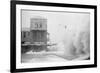 A Beachfront Hotel during Hurricane Dora-null-Framed Photographic Print