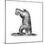 A Bear Standing on His Head, 14th Century-null-Mounted Giclee Print