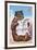 A Bear Wearing Spectacles and Smoking a Cigar-German School-Framed Giclee Print