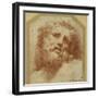 A Bearded Head, Looking Up (Possibly Laocoon)-Parmigianino-Framed Giclee Print