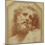 A Bearded Head, Looking Up (Possibly Laocoon)-Parmigianino-Mounted Giclee Print