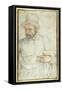 A Bearded Man, Half Length, Standing Dressed for the Street-Federico Zuccaro-Framed Stretched Canvas
