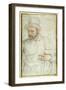 A Bearded Man, Half Length, Standing Dressed for the Street-Federico Zuccaro-Framed Giclee Print