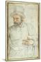 A Bearded Man, Half Length, Standing Dressed for the Street-Federico Zuccaro-Mounted Giclee Print