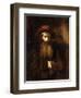 A Bearded Old Man, Wearing a Brown Coat and Russet Hat, 1651-Rembrandt van Rijn-Framed Giclee Print