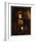 A Bearded Old Man, Wearing a Brown Coat and Russet Hat, 1651-Rembrandt van Rijn-Framed Giclee Print