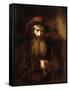 A Bearded Old Man, Wearing a Brown Coat and Russet Hat, 1651-Rembrandt van Rijn-Framed Stretched Canvas