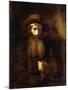 A Bearded Old Man, Wearing a Brown Coat and Russet Hat, 1651-Rembrandt van Rijn-Mounted Giclee Print