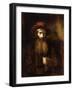 A Bearded Old Man, Wearing a Brown Coat and Russet Hat, 1651-Rembrandt van Rijn-Framed Giclee Print