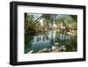 A Beautiful and Tranquil Man Made Pond on a Golf Course-mikeledray-Framed Photographic Print