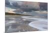 A beautiful cloudscape and wild sea at Waxham, Norfolk, England, United Kingdom, Europe-Jon Gibbs-Mounted Photographic Print